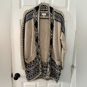 Lucky Brand Open Front Coatigan Women's Size Small  Long Sleeve